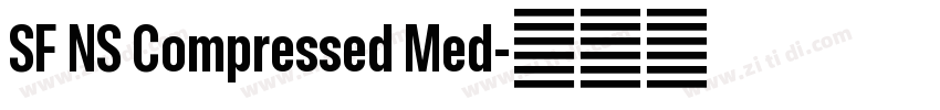 SF NS Compressed Med字体转换